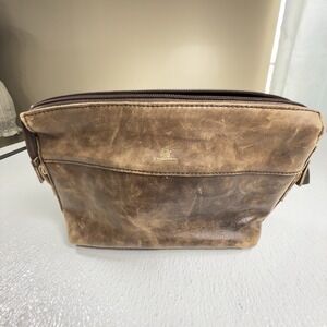 Emirates Leather Bag Pouch‎ Bag Brown Genuine Leather Made In Turkey